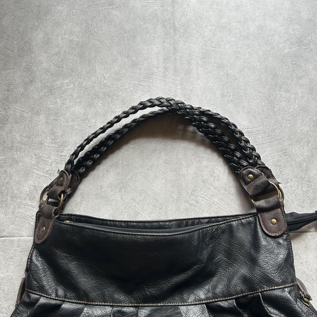 archive grunge shoulder bag brown black - メルカリ