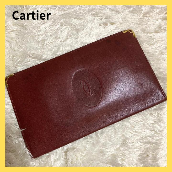 Cartier】カルティエ 二つ折り長財布・マストライン 札入れ