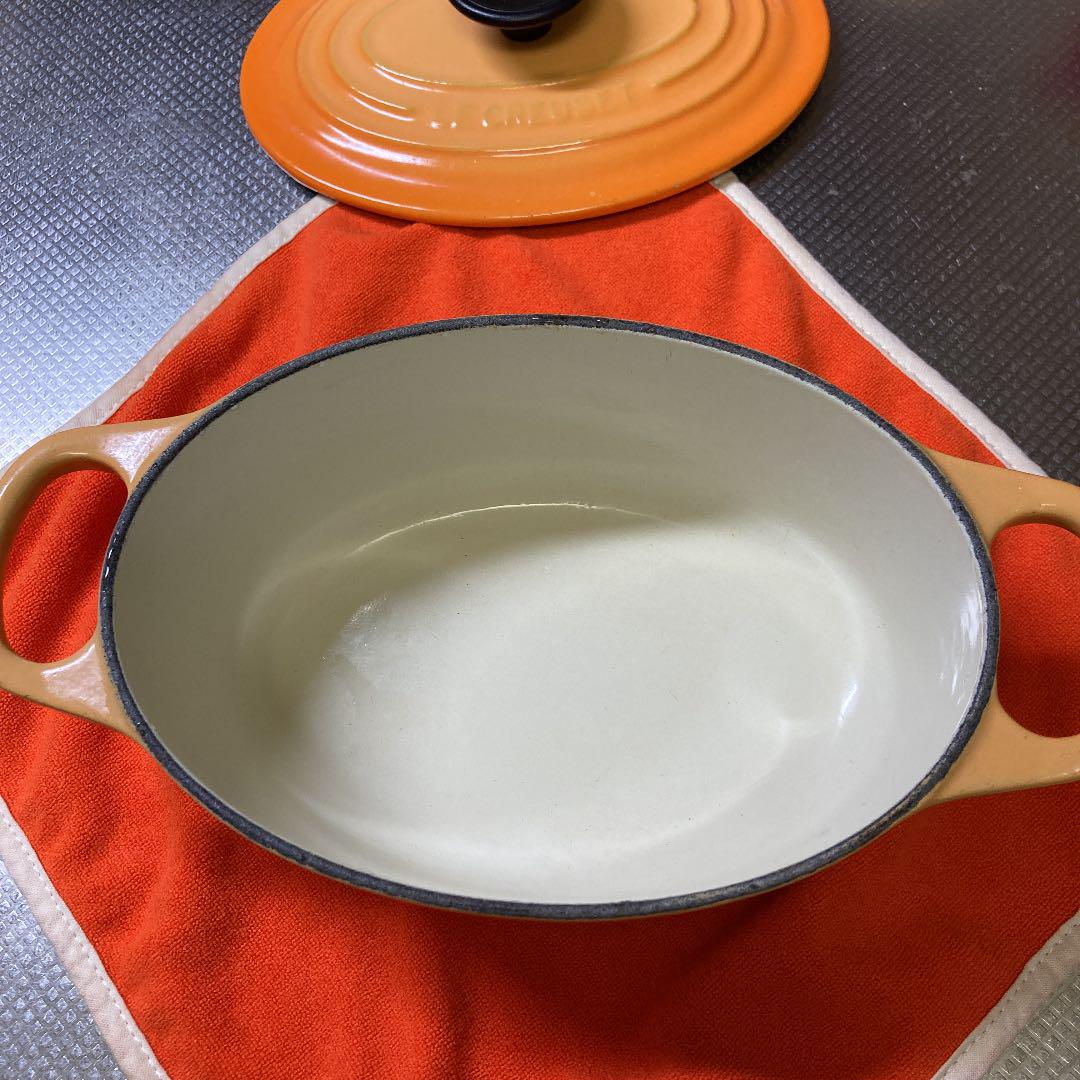 LE 楕円型 オレンジ 人気 5wRhV-m21346544785 CREUSET ココットオーバル17cm 人気SALE