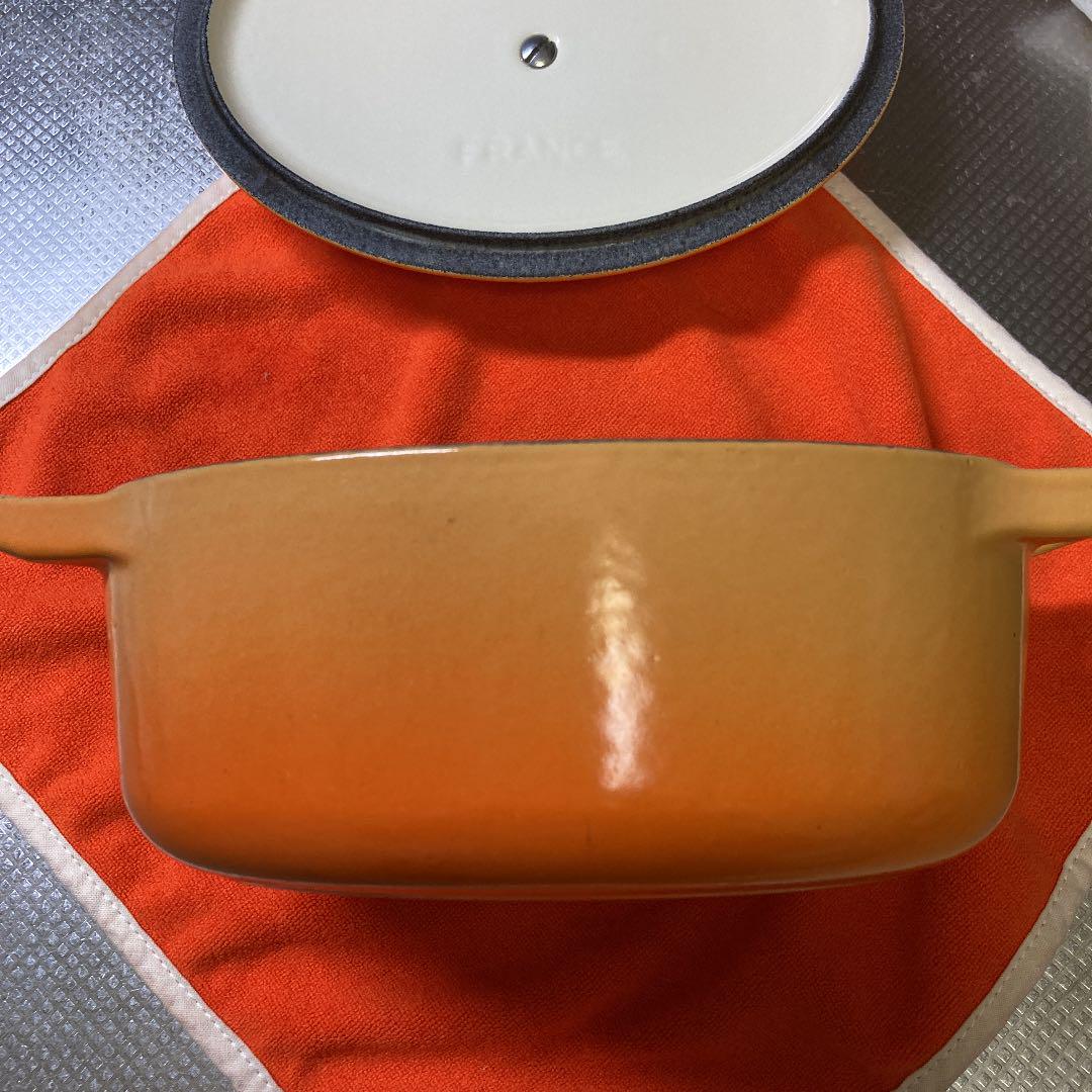 LE 楕円型 オレンジ 人気 5wRhV-m21346544785 CREUSET ココットオーバル17cm 人気SALE