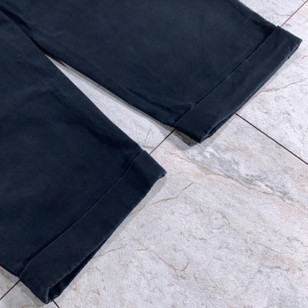百名品 BEAMS PLUS 2プリーツ タック チノトラウザーズ ネイビー