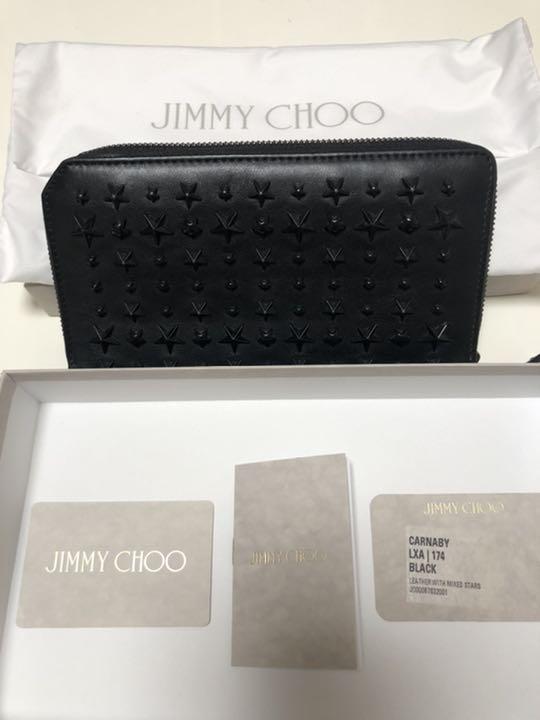 注目のブランド Jimmy Choo ジミーチュウ 長財布 ラウンドファスナー スタッズ 長財布 メンズ Topplusmart Com