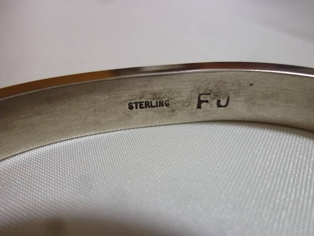 美品 FRANCIS JONES BANGLE バングル シルバー