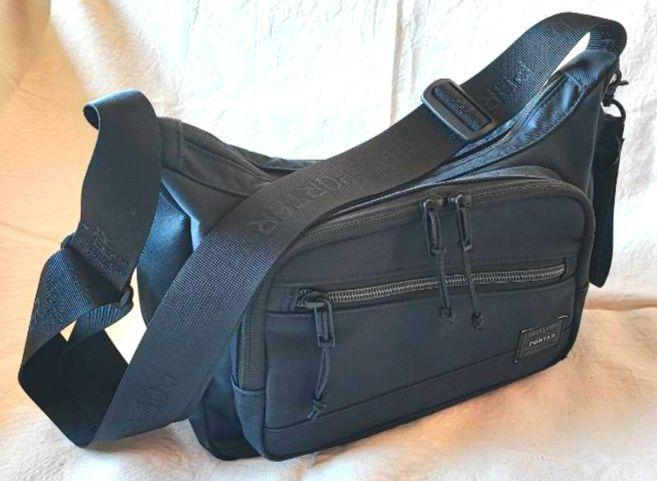【美品】Porter FRONT ポーターフロント ショルダーバッグS ブラック