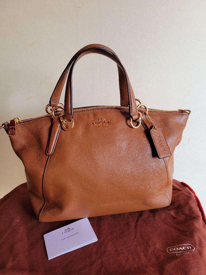 在庫お得 美品 コーチ バック ショルダーバッグ N6snM-m21350804294 本革 COACH 送料無料お得