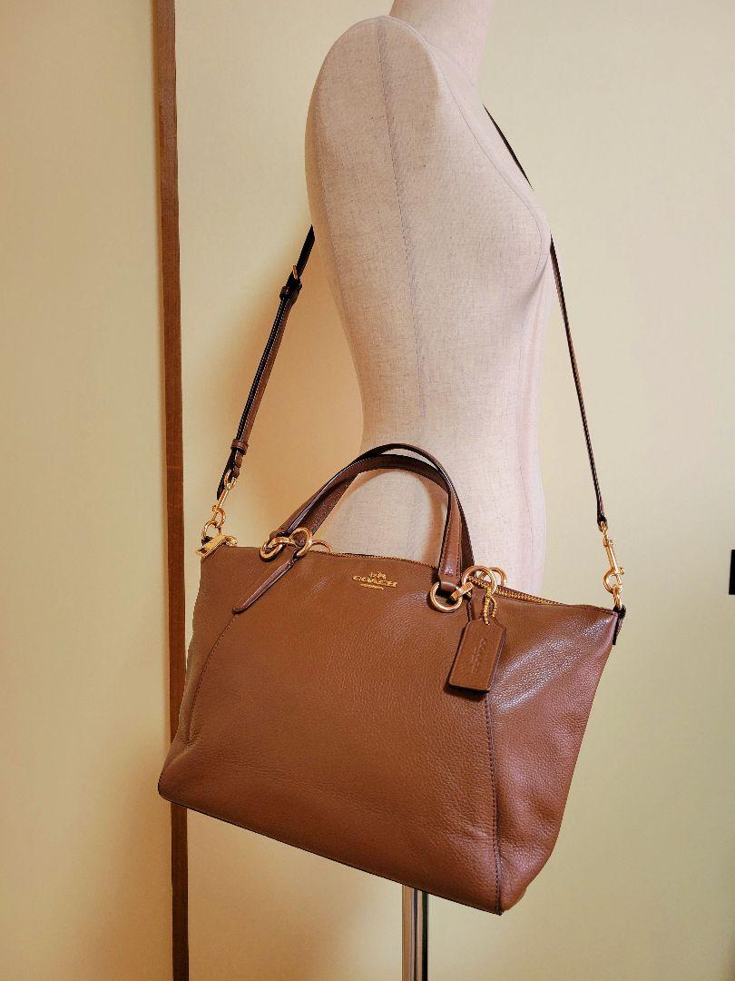 在庫お得 美品 コーチ バック ショルダーバッグ N6snM-m21350804294 本革 COACH 送料無料お得