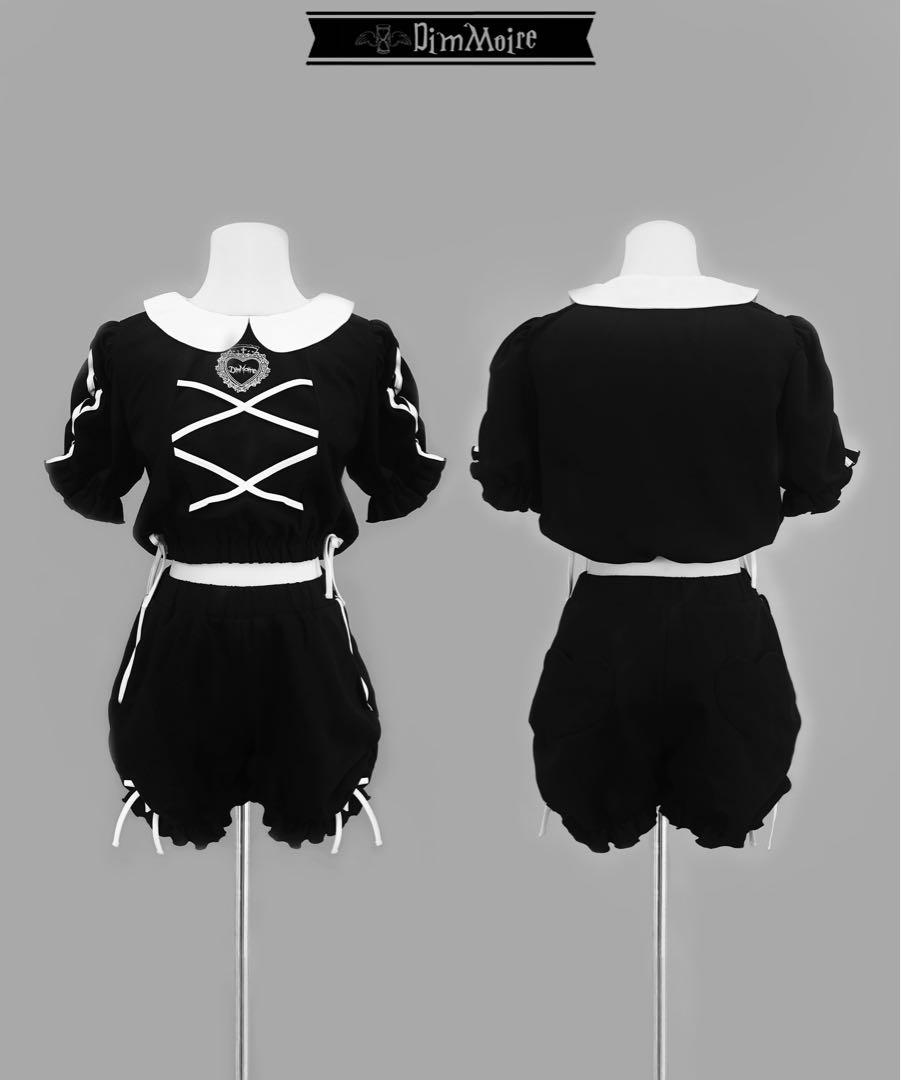 【最安値】DimMoire/GirlyジャージSETUP/Black/Mサイズ