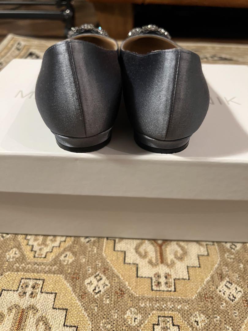 MANOLO BLAHNIK マノロブラニク　ハンギシ　サテン 34