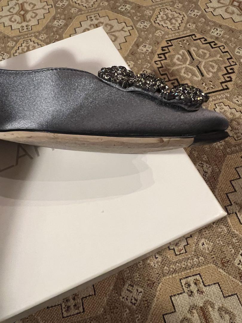 MANOLO BLAHNIK マノロブラニク　ハンギシ　サテン 34