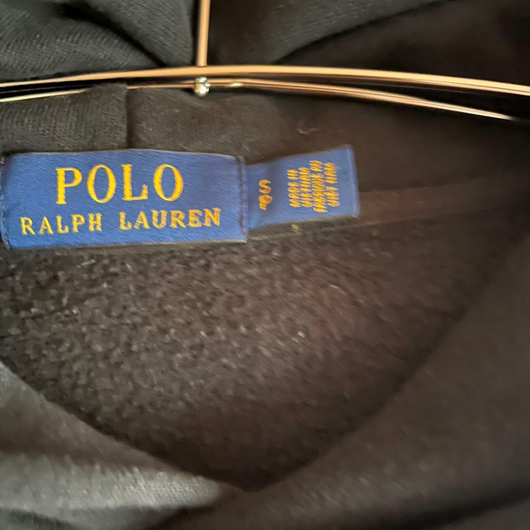 Ralph Lauren ラルフローレン ブラック パーカー 黒 スエット Ralph Lauren ラルフローレン ブラック パーカー 黒 スエット