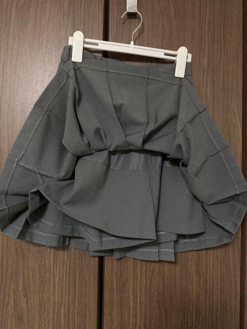 LILY BROWN ベルト付き プリーツスカショーパン スカート