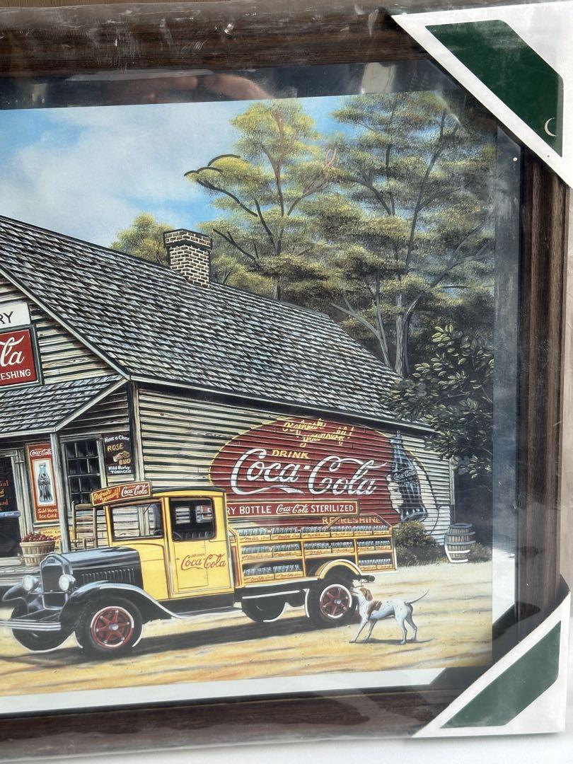 【未開封美品】Coca-Cola コカコーラ　ウォールミラー パブミラー