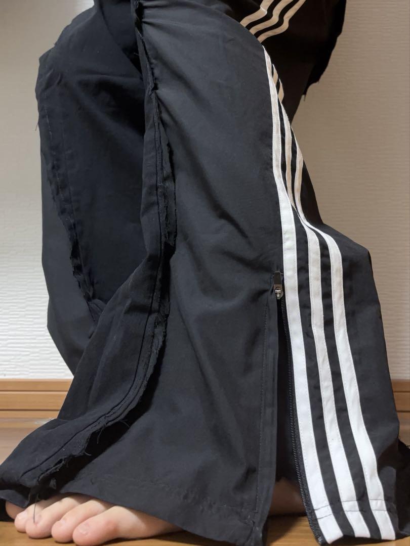 adidas バギーデニム 古着 archive opium Y2K フレア - メルカリ