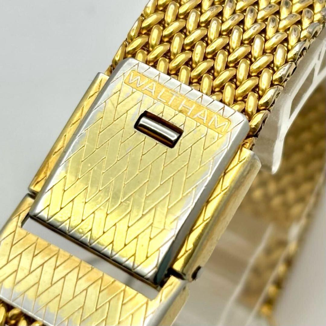 【新品電池】WALTHAM Maxim ゴールド メンズ 腕時計 ゴールド