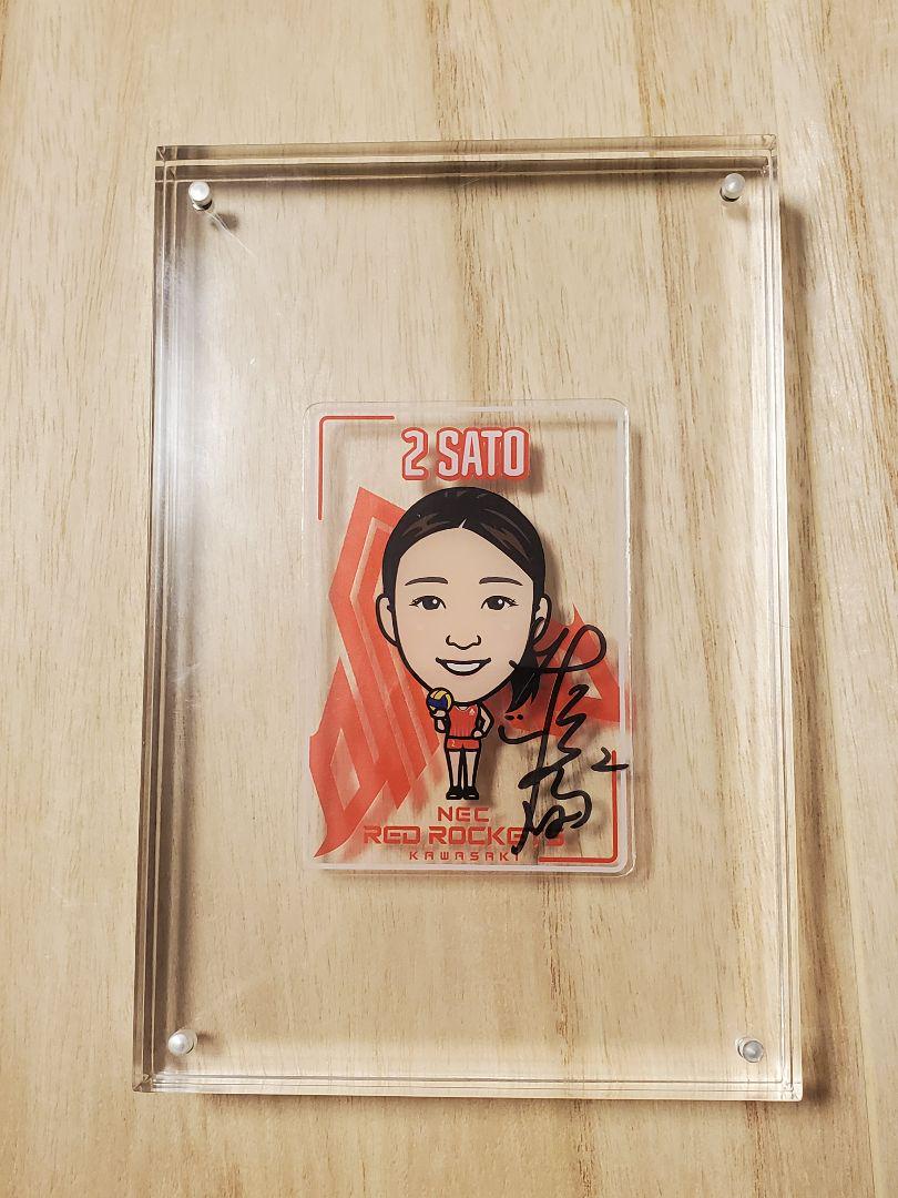 佐藤淑乃　直筆サイン入り非売品カード　NECレッドロケッツ バレーボール日本代表 佐藤淑乃 直筆サイン入り非売品カード NECレッドロケッツ