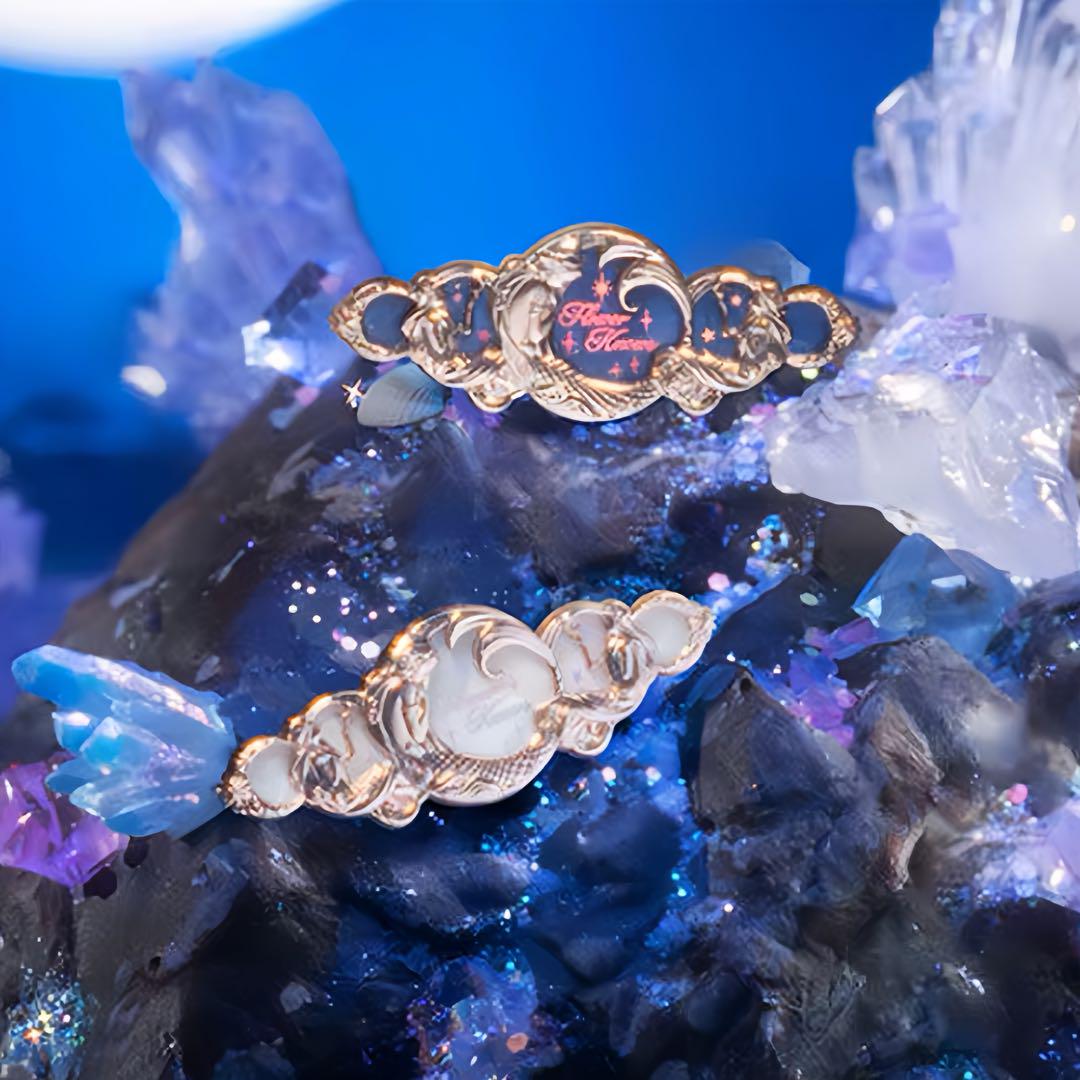 【新品7点セット】フラワーノーズ　月光人魚　ハンドミラー＆ヘアクリップ＆シュシュ
