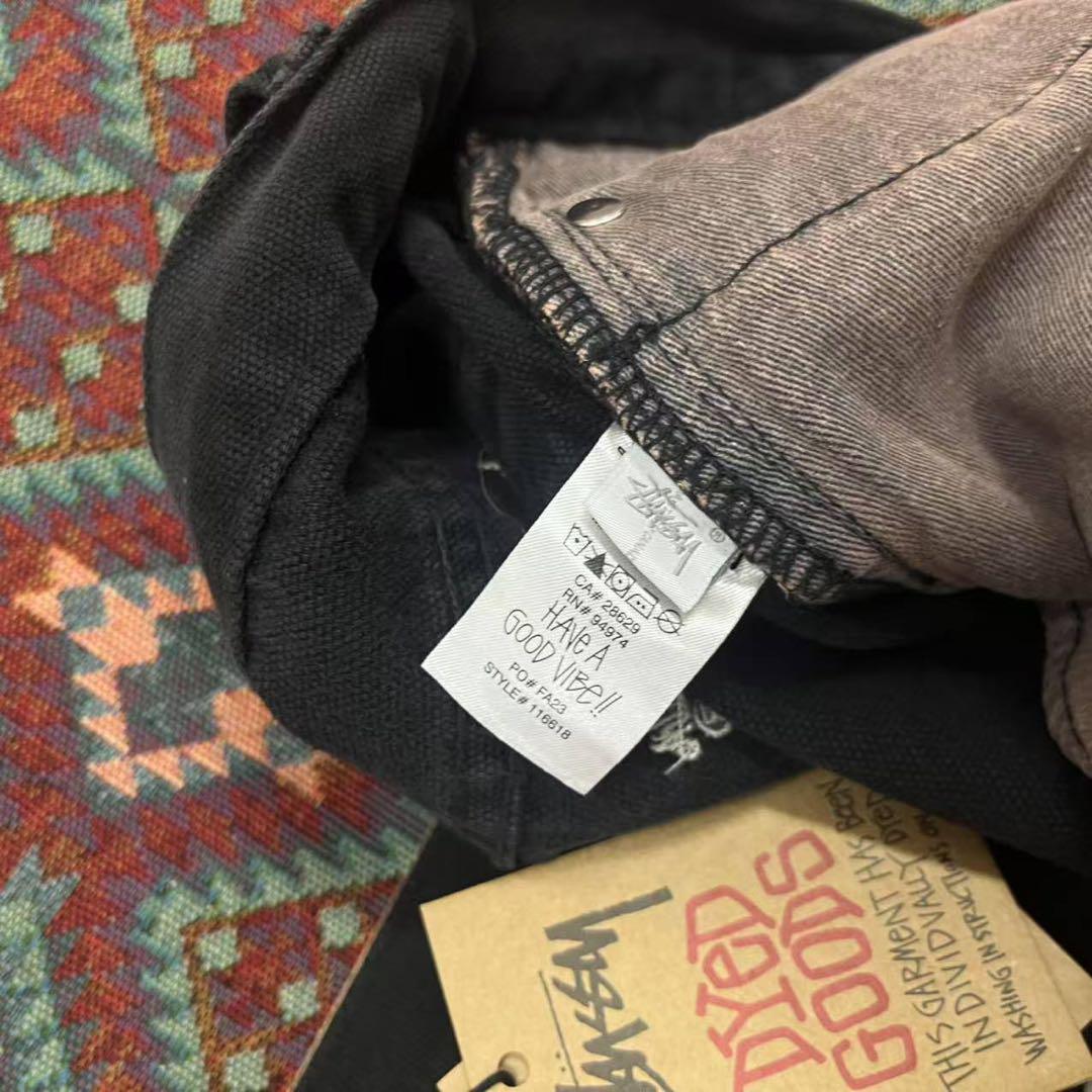 STUSSY】 JEAN WASHED CANVAS バギージーンズ 30