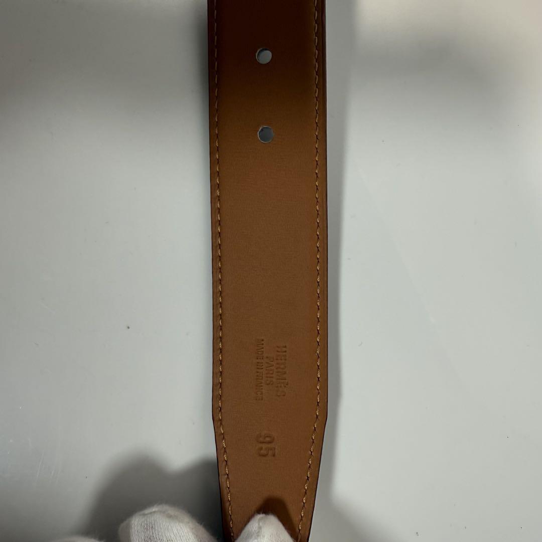エルメスHERMES ケープコッド 黒レザーベルト ゴールドバックル