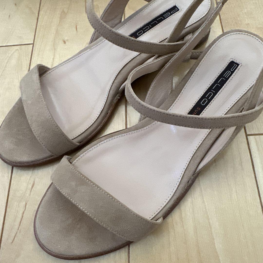 新品【PELLICO sunny】ペリーコサニーフラットサンダル　ベージュ37 新品【PELLICO sunny】ペリーコサニーフラットサンダル ベージュ