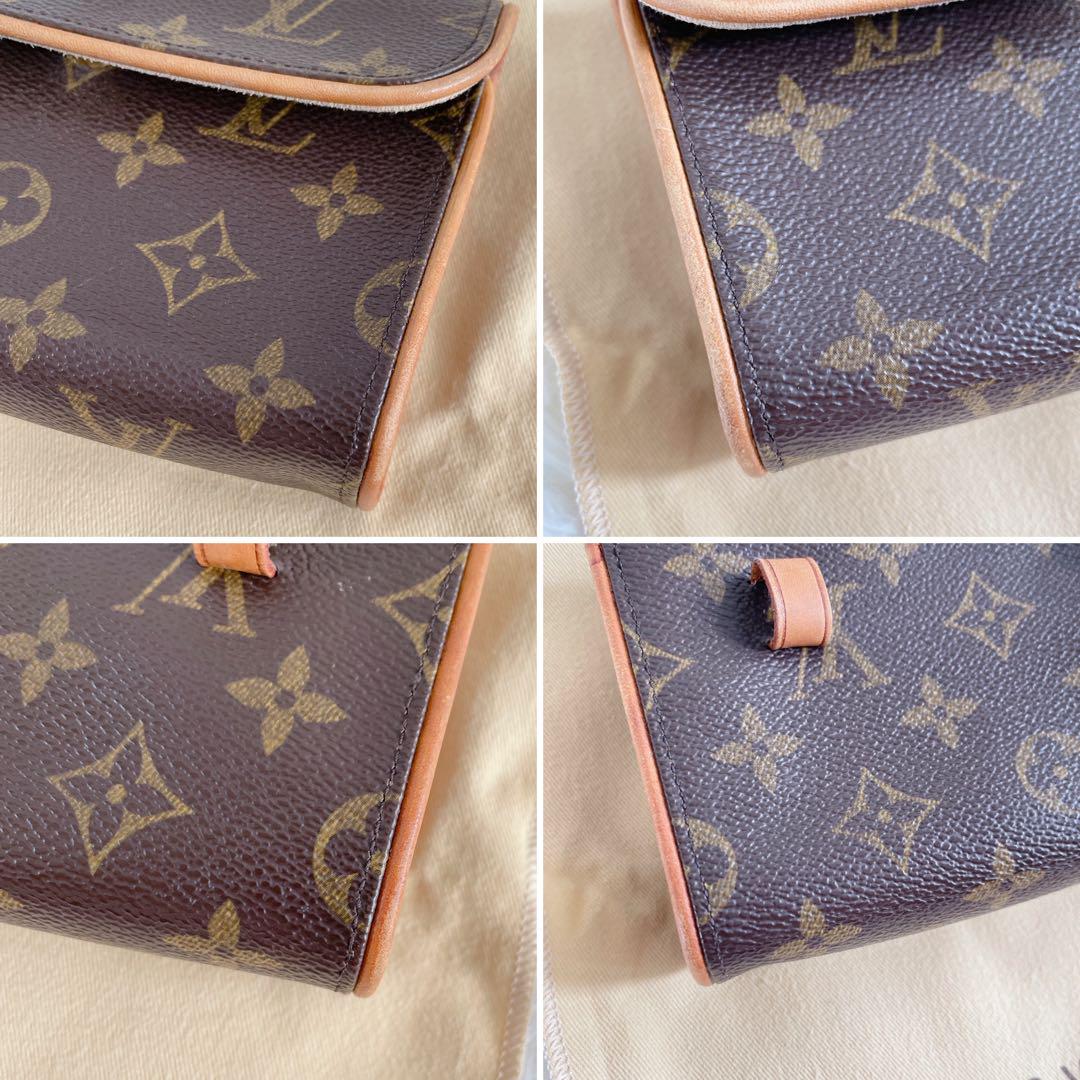 美品✨【ルイヴィトン】ポシェットフロランティーヌ モノグラムウエストポーチ 箱付