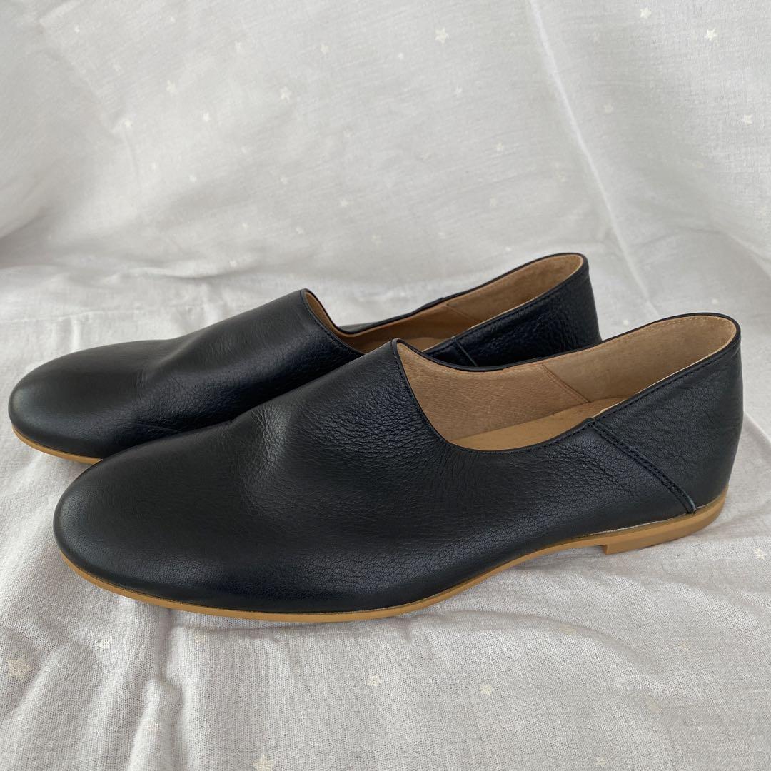 que  plain ブラック　que shoes