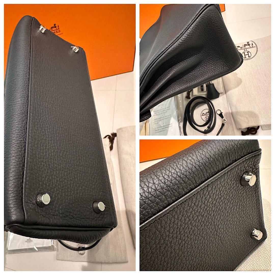 美品 HERME** ケリー内縫28 ブラック