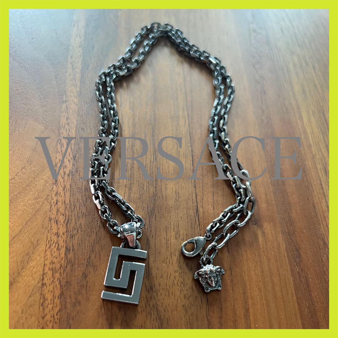 VERSACE ヴェルサーチェ グリーク greca グレカ ネックレス