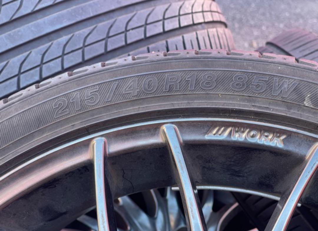 ☆ WORK STEEZ 18インチ4本セット☆215/4R018