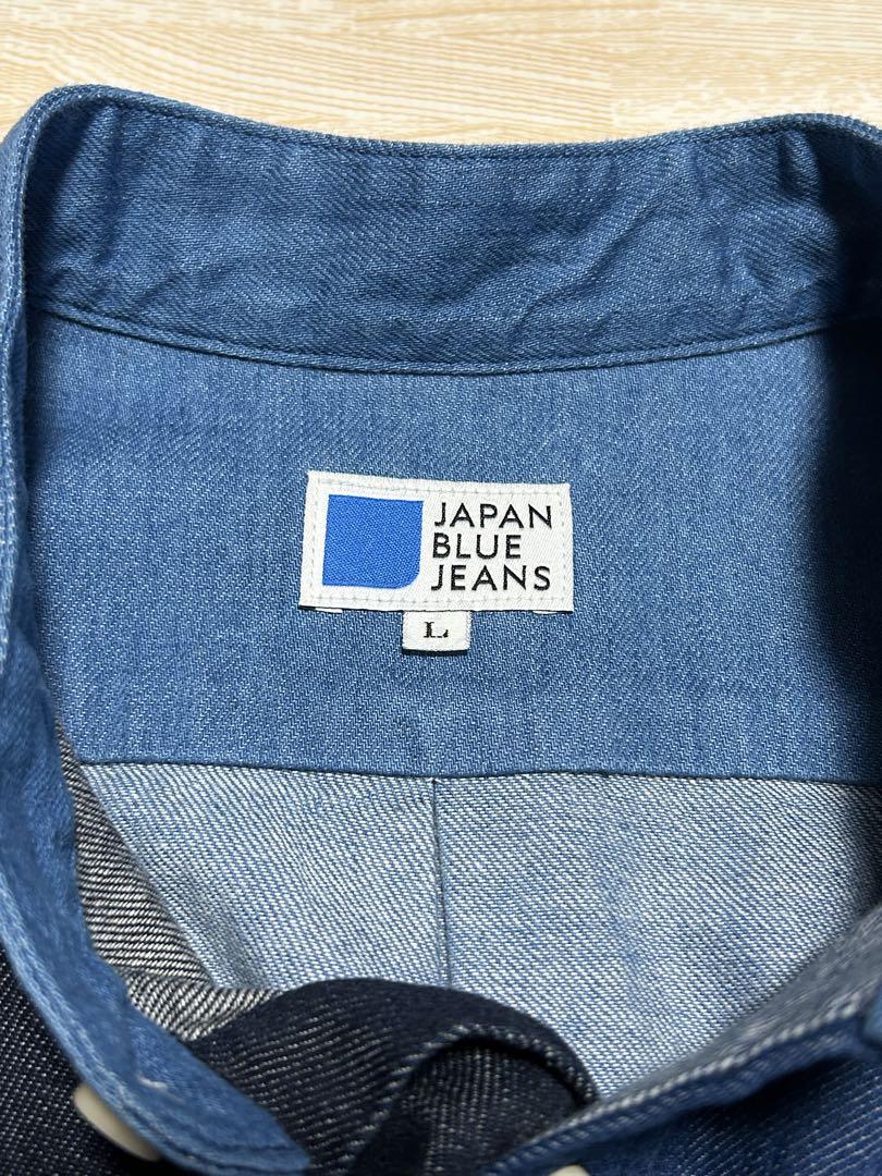 【JAPAN BLUE JEANS 】半袖デニムシャツ Lサイズ