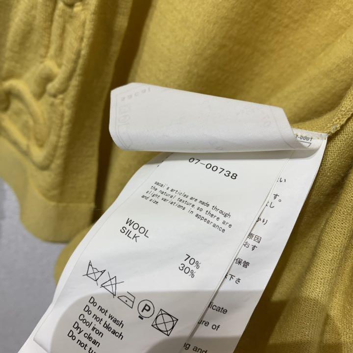 最新作大人気 希少 ケーブル マスタード POgFX-m21383429185 SACAI ポンチョ 限定品新作