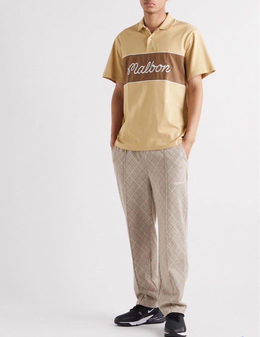 Lマルボンゴルフ MALBON GOLF ポロシャツ　ベージュ
