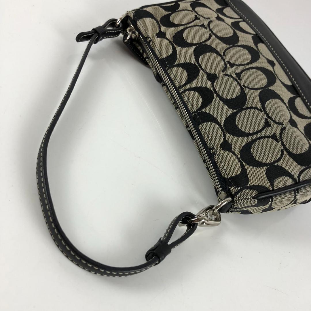 COACH コーチ シグネチャー ポーチ 小物入れ ブラック ブランド