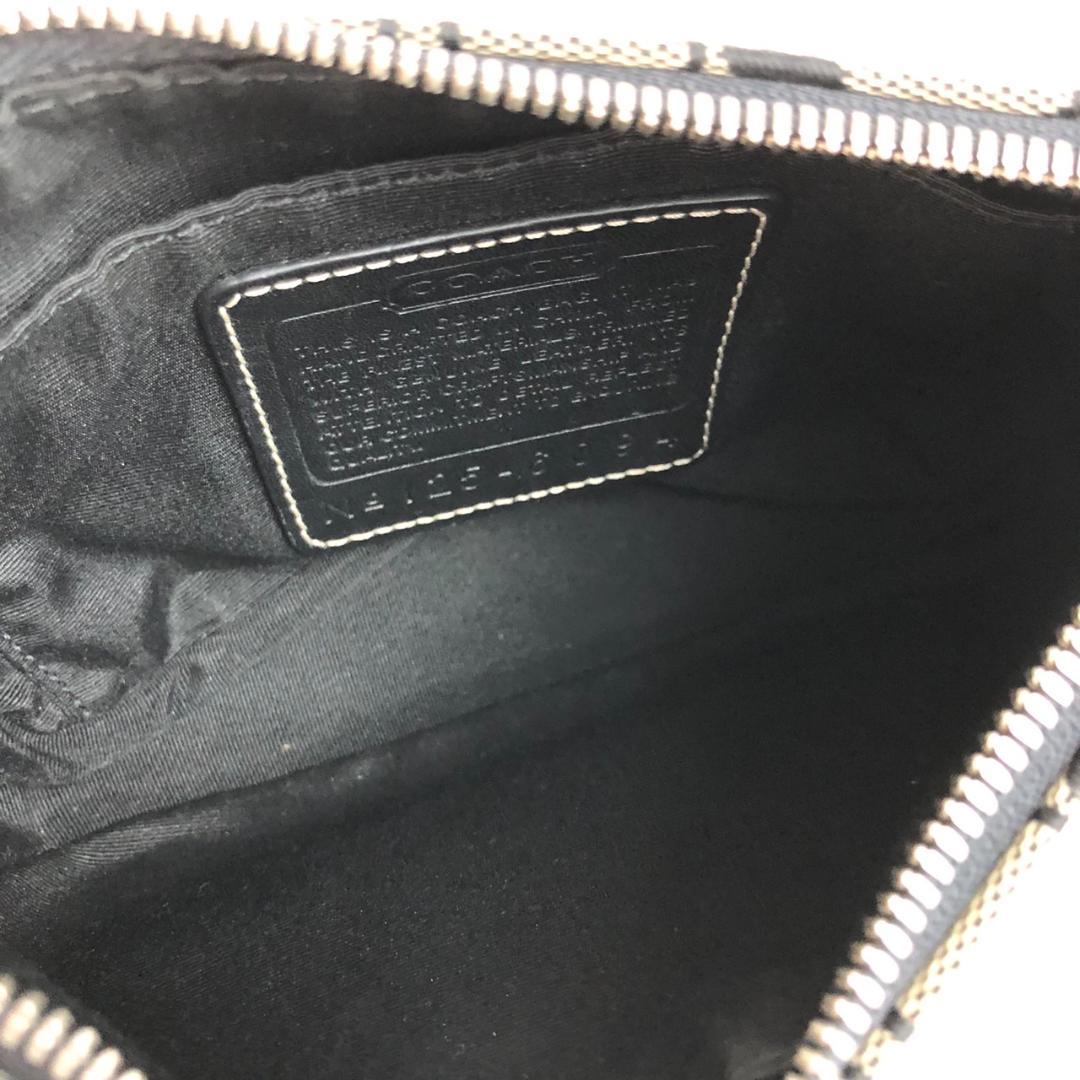 COACH コーチ シグネチャー ポーチ 小物入れ ブラック ブランド
