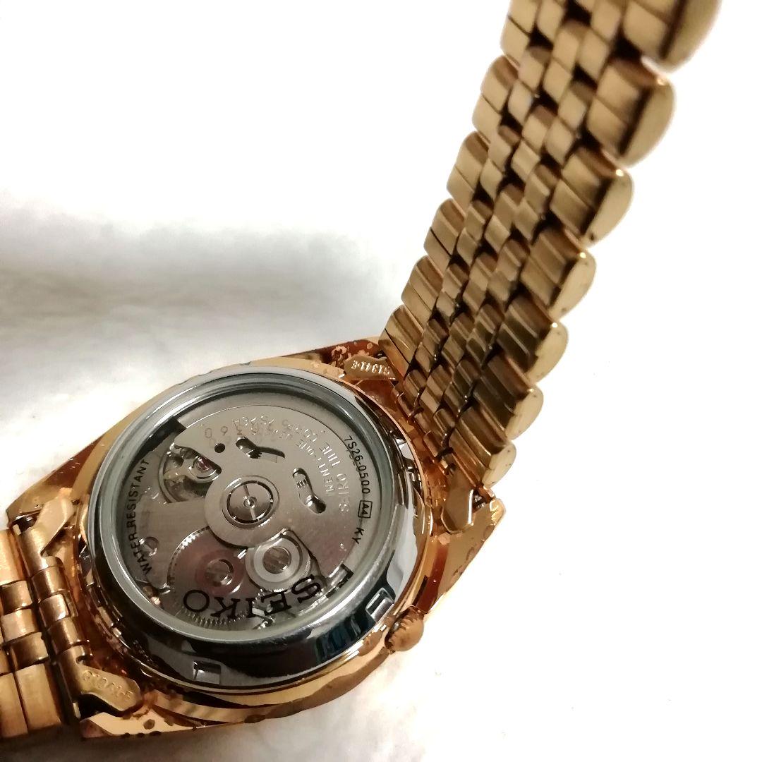 SEIKO セイコー 5 7S26-0500 ゴールド 裏スケ デイデイト - メルカリ