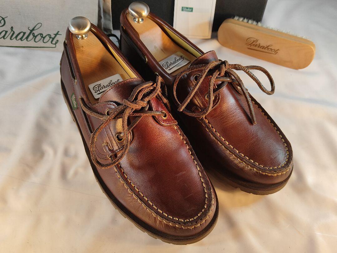 極美品】PARABOOT バース 高級革靴 デッキシューズ フランス製