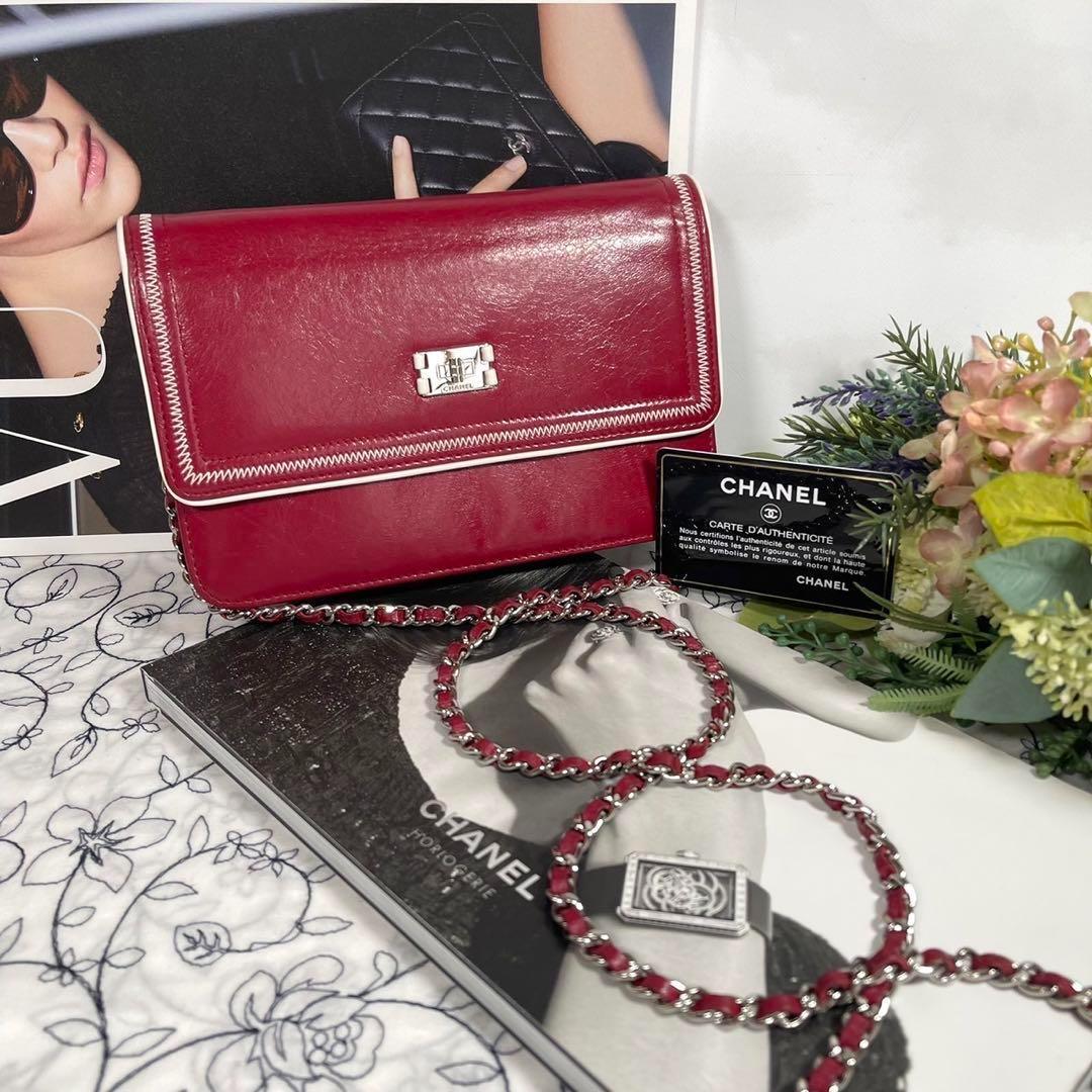 CHANEL シャネル【美品】チェーンウォレット 2.55 ショルダーバッグ 画像1
