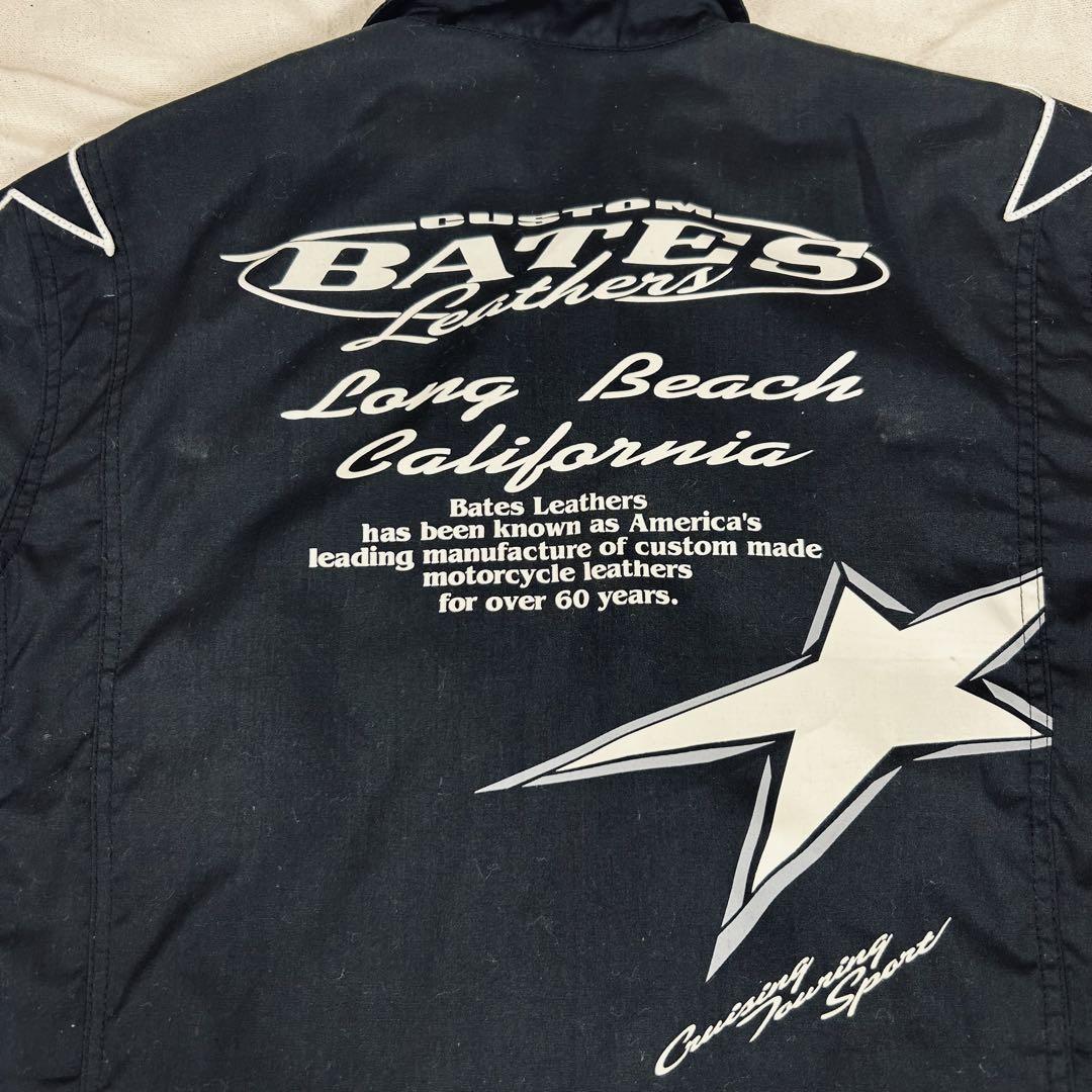 美品✨BATES ベイツ 半袖メッシュ バイクジャケット 両面刺繍ロゴ L BATES ベイツ 半袖メッシュ バイクジャケット 両面刺繍ロゴ L