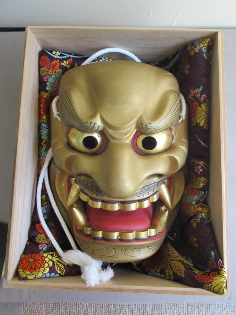 能面「獅子口（観世型）」 ※鬼神面
