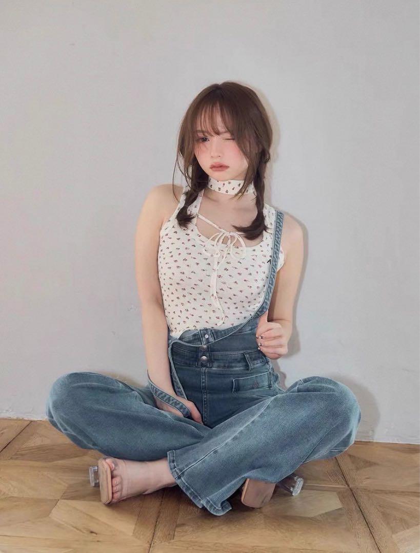 即日発送 アンドマリー Flower ribbon tops red - メルカリ