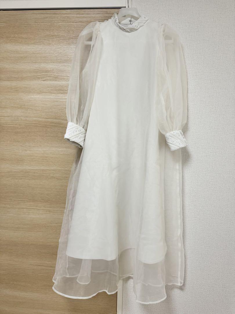 ワンピース Acka. sheer over one-piece