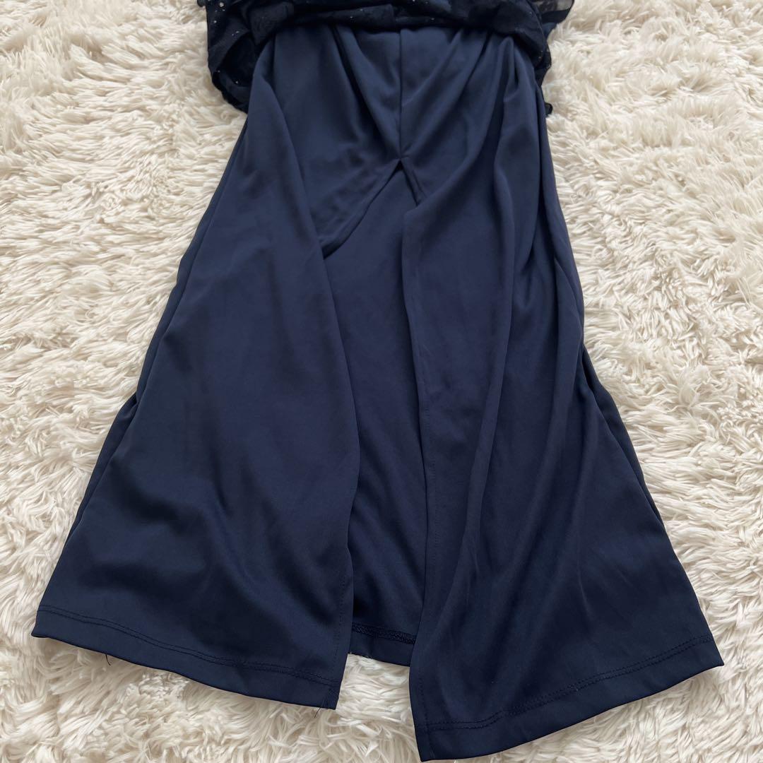 【美品】R's GOWN アールズガウン　マザーズドレス　母親ドレス　ネイビー