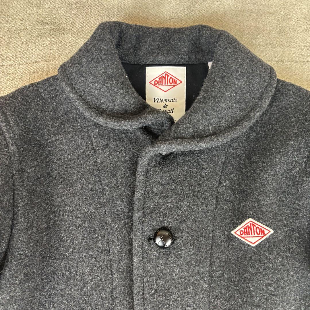 ★美品★ DANTON ダントン メンズ ウールモッサジャケット ショールカラー