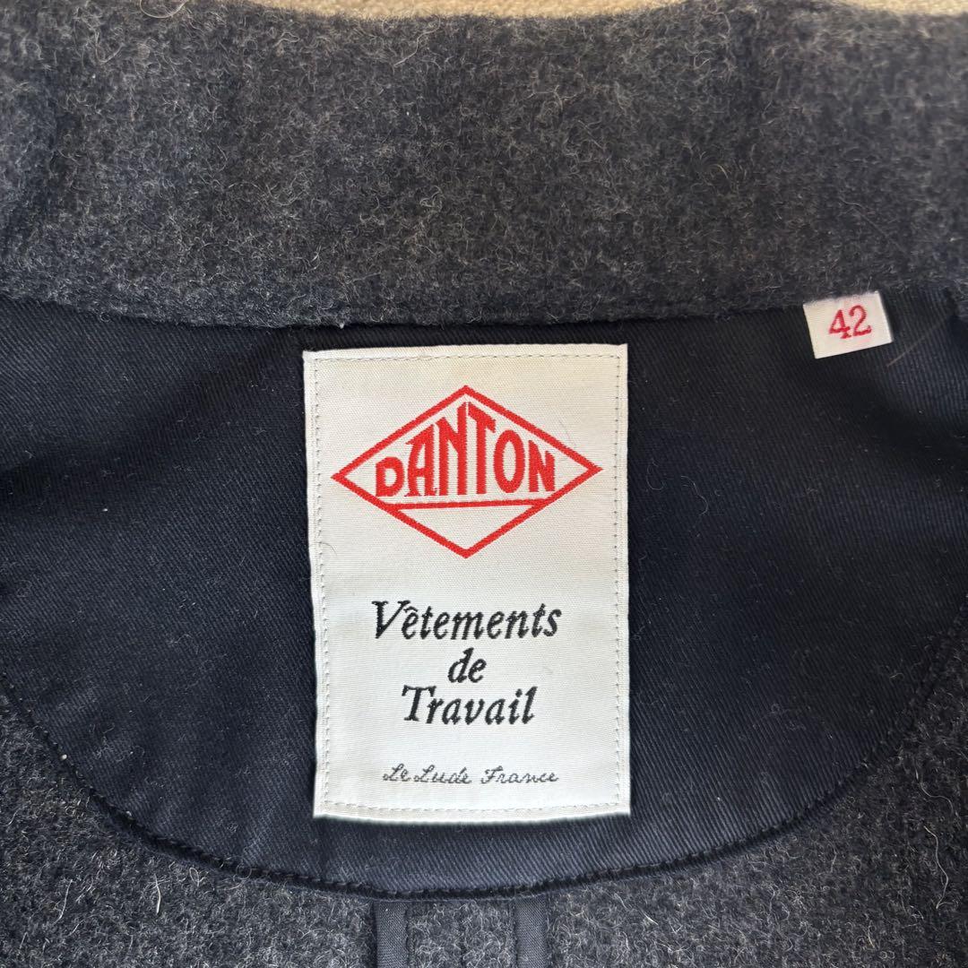 ★美品★ DANTON ダントン メンズ ウールモッサジャケット ショールカラー