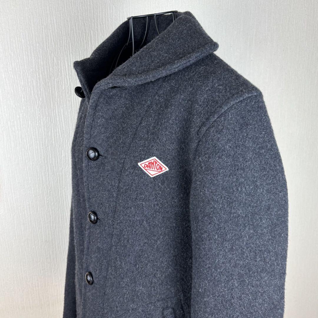 ★美品★ DANTON ダントン メンズ ウールモッサジャケット ショールカラー