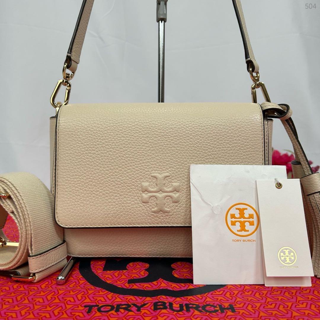 【美品】トリーバーチ エラ 2way ショルダーバッグ レザー×ナイロン 肩掛け TORY BURCH □新品□未使用□ トリーバーチ エラ ミニ ナイロン