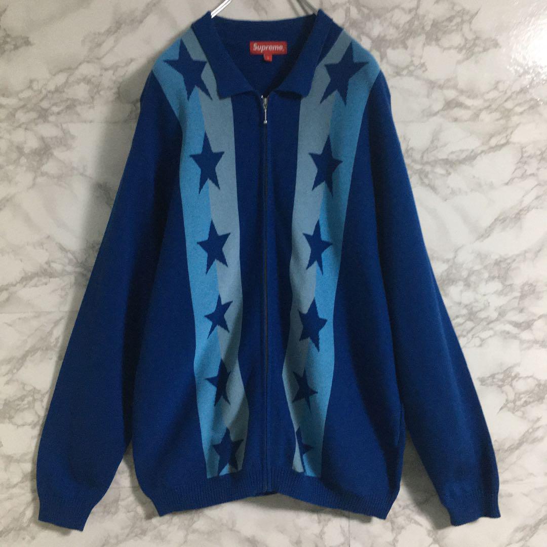 Ｓｕｐｒｅｍｅ　Ｓｔａｒｓ　Ｚｉｐ　ＵｐＳｗｅａｔｅｒＰｏｌｏ　ブルー　Ｌ