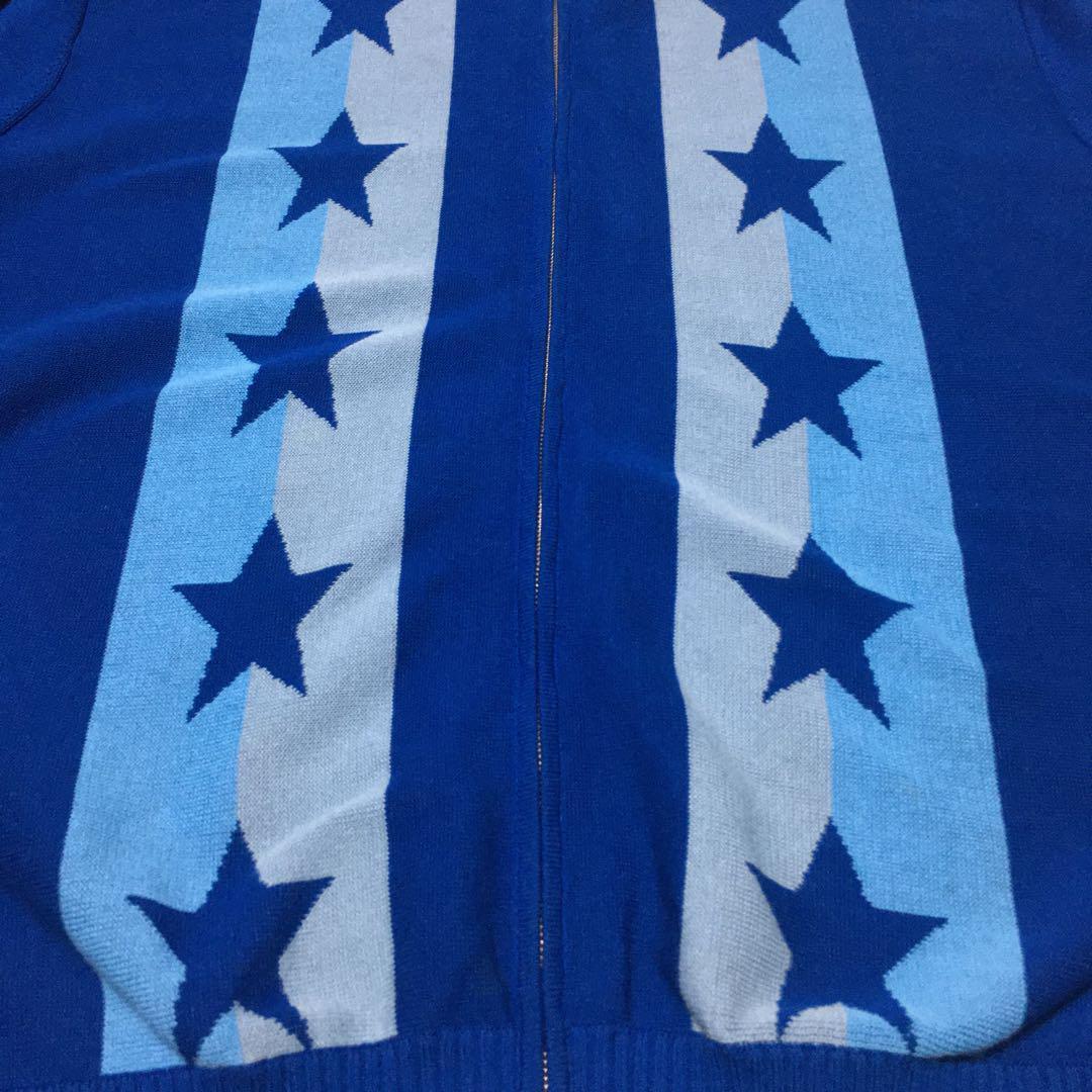 Ｓｕｐｒｅｍｅ　Ｓｔａｒｓ　Ｚｉｐ　ＵｐＳｗｅａｔｅｒＰｏｌｏ　ブルー　Ｌ
