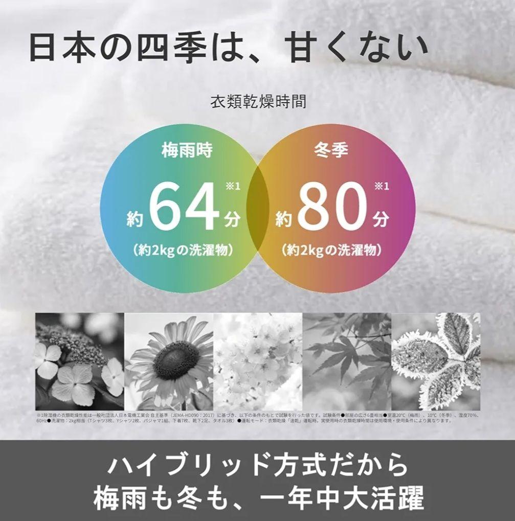 シャープ 衣類乾燥 除湿機 CV-RH140-W ハイブリッド方式
