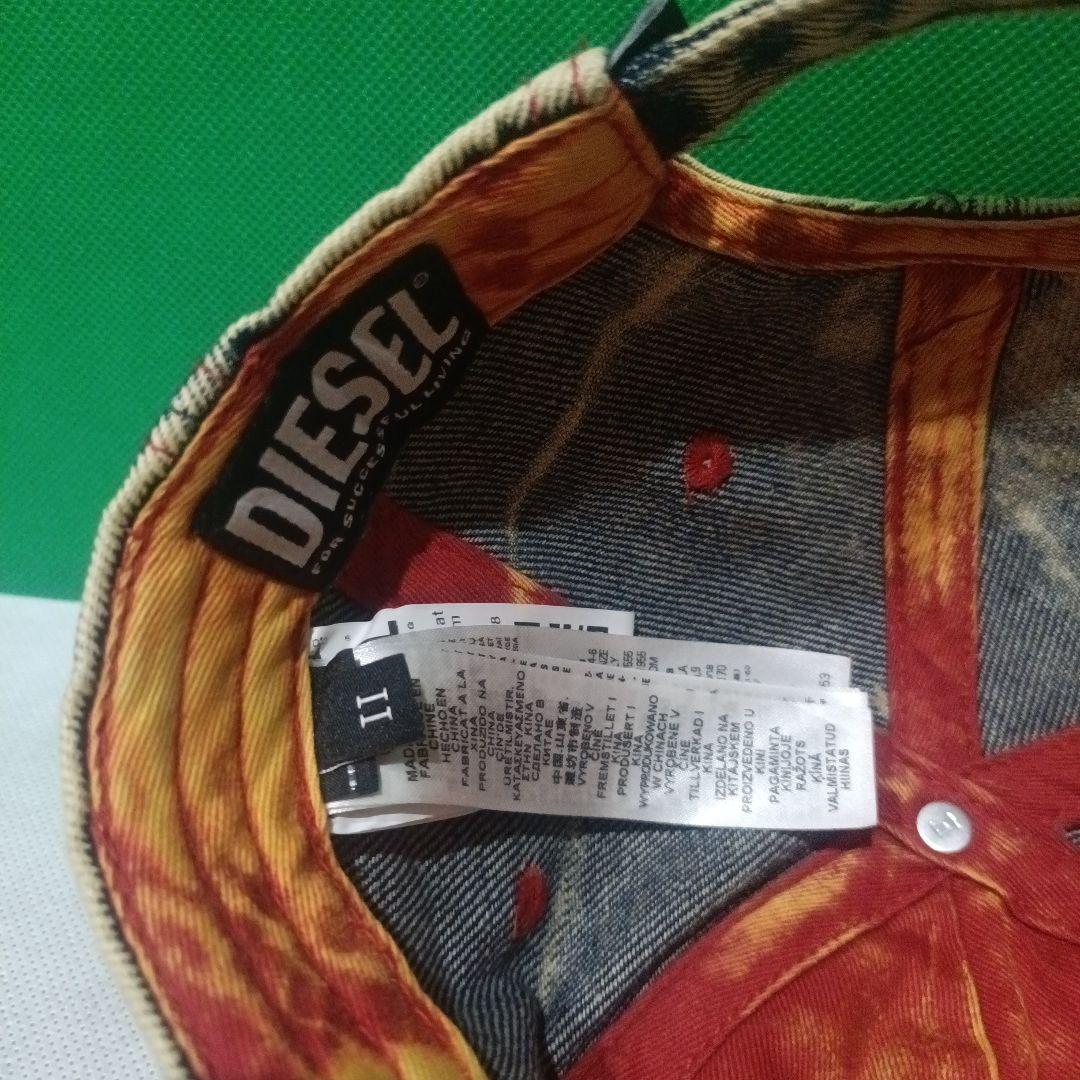 DIESEL ディーゼル デニムキャップロゴ　C-Seymon　ダメージ加工