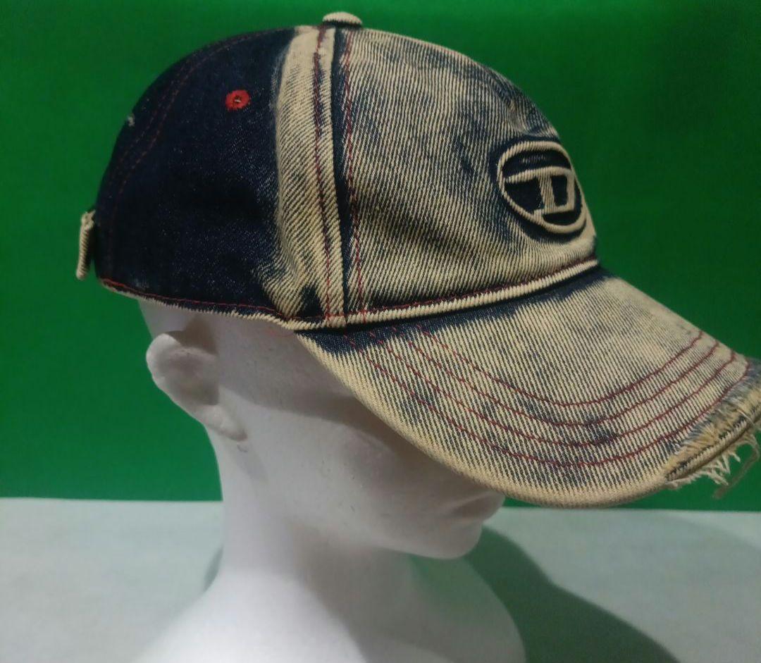 DIESEL ディーゼル デニムキャップロゴ　C-Seymon　ダメージ加工